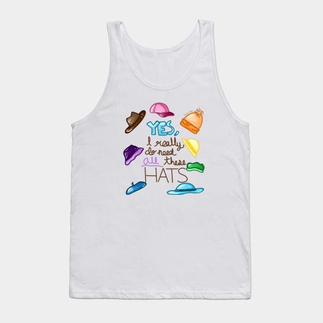 Hats Tank Top by Custom Baubles & Designs